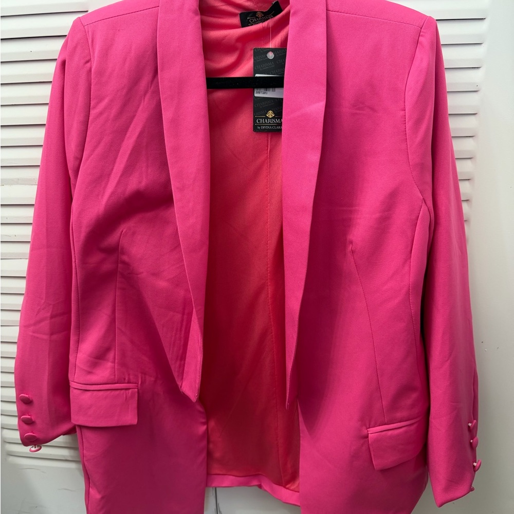 Pink Fuchsia Women's Blazer #051
